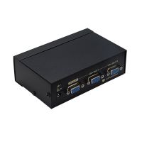 vga splitter 2port support 1920 * 1440 for notebook surveillance video recorder computer projector display VGA video splitter