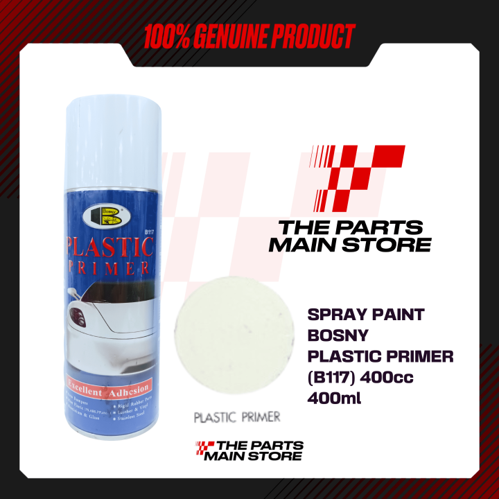 SPRAY PAINT PLASTIC PRIMER 400CC (B117) 400 ML BOSNY Lazada PH