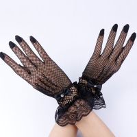 Gloves Web Hand Mesh Dressing Props Cobweb