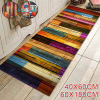 1Pcs R Non-Slip พรมปูพื้นประตูทางเข้าประตู Mat ดูดซับห้องอาบน้ำ Kitchen Mat พรม Flannel พิมพ์ Home Mats