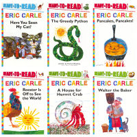 Ready To Read Eric Carle คอลเลกชัน Ready อ่าน Eric Carle สมุดวาดภาพระบายสีสำหรับเด็ก Series 6ภาษาอังกฤษต้นฉบับหนังสือเด็ก-เด็กอ่านหนังสือการตรัสรู้ก่อนนอนภาษาอังกฤษ Stories