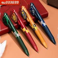 ปากกาทนต่อการสึกหรอปลอกยางสีดำเรียบ Pulpen Gel Hitam QU333699พลาสติกปากกาเขียนลายเซ็นใช้งานได้จริง
