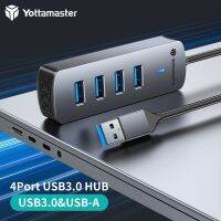 Yottamaster 4-Ports USB 3.0 HUB adaptor OTG kecepatan tinggi Splitter Multi USB portabilitas seluler tipe-c 5Gbps untuk PC MacBook