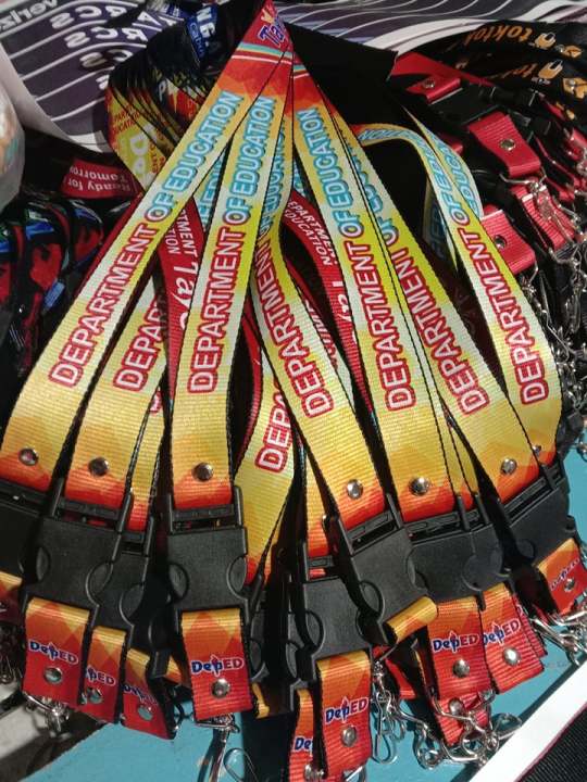 Customizable - Department of Education | DepEd Yellow-Orange ID Lanyard ...