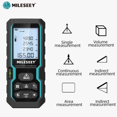 MILESEEY เลเซอร์ S6สายวัด40M 60M 80M 100M เลเซอร์วัดระยะทาง IP54ไม้บรรทัดอิเล็กทรอนิกส์เครื่องมือวัดที่เป็นประโยชน์