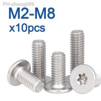 10pcs/lot M1.6 M2 M2.5 M3 M4 M5 M6 M8 304 Stainless Steel CM Six-Lobe Torx Ultra Thin Super Low Flat Wafer Head Screw Bolt