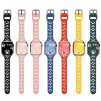 【YP】 Sport 7 Band 45mm 41mm correa 38mm 42mm Silicone cat paw smart bracelet iwatch 6 5 4 3 44mm 40mm