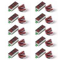 【Cw】Voltage Tester Adjustable High Accuracy Mini 0.28-Inch Two-Wire Digital Voltmeter Car Volt Meters Cable 【hot】