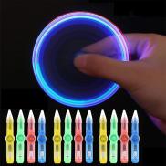 Interesting toy Fingertip Rotating spinner Gyro toy Pen Led Luminous Gyro