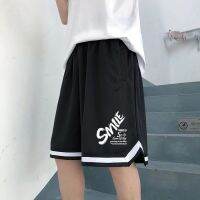 Original Hong Kong Style Japanese Simple Casual Loose Elastic Waist Shorts Breathable Trendy Boys Fashion Summer Pants