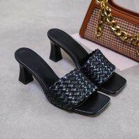 MAY Plus Size 35-44 Korean High Heels Women Sandal shoes Kasut All-Match Open Toe Women Shoes