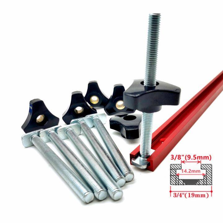 10 Pack T Bolt and Nut Set M8 Woodworking Tool Jigs Screw Slot Fastener