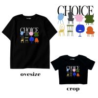 Resign - Choice เสื้อยืด Crop &amp; Oversize Unisex Cotton 100%