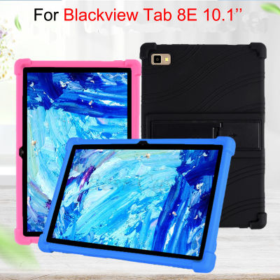 สำหรับแถบ Blackview 8E 10.1 ซิลิโคน Casing Tablet Blackview Tab 8 E 10.1นิ้วขายึดปรับได้ขาตั้งซิลิโคนอ่อนนุ่มพิเศษ