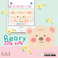 Beary Cute Cute Keyboard Theme⎮(E-Voucher) for Pastel Keyboard App