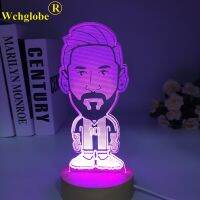 โคมไฟ3D ไม้รูปดาวสำหรับฟุตบอลรูปดาวสิงโตข้อความภายนอกเตียงนอน7สีไฟ LED USB ตกแต่งแสงไฟกลางคืนที่บ้านไฟกลางคืนของเล่นของขวัญไม้