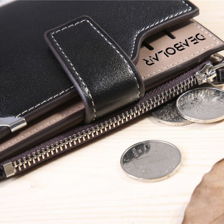 new-business-casual-mens-zipper-hasp-short-wallet-small-vertical-locomotive-british-multi-function-card-holder-purse-wallets