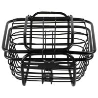 1PC Black Iron Bicycle Basket Bicycle Accessory Storage Basket Bike Basket