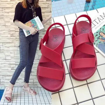 Pvc hot sale flat sandals