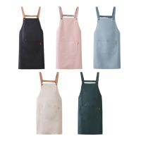 Adjustable Bib Apron Breathable with Pocket Waterproof Cleaning Coverall Work Apron for Restaurant Gardening Grilling Women Aprons