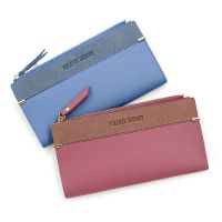 เผยแพร่กระเป๋าใส่เงินธุรกิจ SAINT31NT4หนัง PU ยาวกระเป๋าเงิน Dompet Koin ตัวยึดการ์ดกระเป๋าโทรศัพท์มือถือ