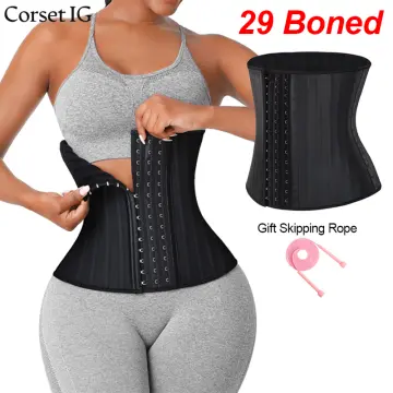 29 boned latex waist trainer shapewear onhand