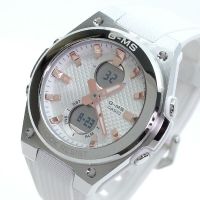 Casio Baby-G นาฬิกาข้อมือผู้หญิง สายเรซิ่น รุ่น MSG-C100,MSG-C100-7A - สีขาว