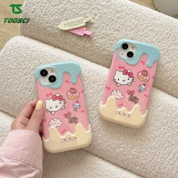 Hello kitty phone case for Apple 12 three-dimensional cute cartoon soft  lanyard