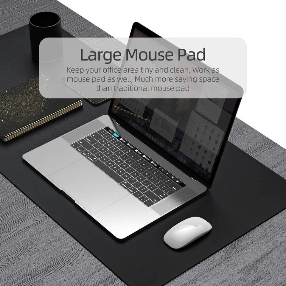 K KNODEL Desk Mat, Mouse Pad, Desk Pad, Waterproof Desk Mat for Desktop,  Leat