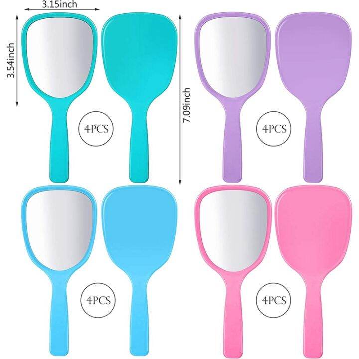 16-pieces-hand-handheld-mirror-with-handle-plastic-travel-makeup-handheld-cosmetic-mirror-portable-vanity-mirror