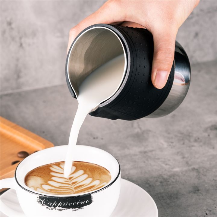 stainless-steel-silicone-milk-frothing-pitcher-espresso-coffee-barista-craft-latte-cappuccino-milk-cream-frother-cup-jug-maker