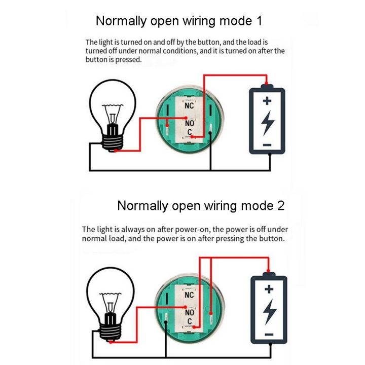 สวิตช์ไฟ-led-ล็อคด้วยตนเองสวิตช์ปุ่มกดสเตนเลสสตีลเกรดอุตสาหกรรม16