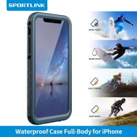 HOT weime428 - / SPORTLINK สำหรับ iPhone SE 2nd 2020 3rd 2022 7 8 Plus X XS Max XR 5เคสกันน้ำกันกระแทกพร้อมตัวป้องกันหน้าจอในตัว