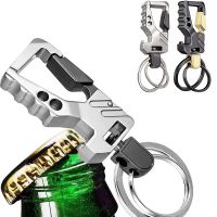 EDC Keychain Bottle Opener Car Keys Tactical Multifunctional Carabiner Motorcycle Keychains with Clip