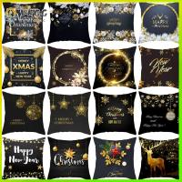 VHGG Sofa Waist Soft Merry Xmas Square Christmas Pillowcase Cushion Cover