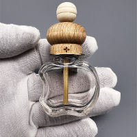 Mouth Glass Sub-bottling Car Clip Empty Perfume Air Aromatherapy Bottle