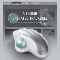 Jelly Comb Chuột Trackball không dây có thể sạc lại 2.4G USB Wireless & thumbnail