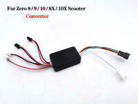 Zero 8 9 10 10X 11X อ้างสองชั้น Mini Plus สเก็ตบอร์ดสกูตเตอร์ไฟหน้า12V DC Converter