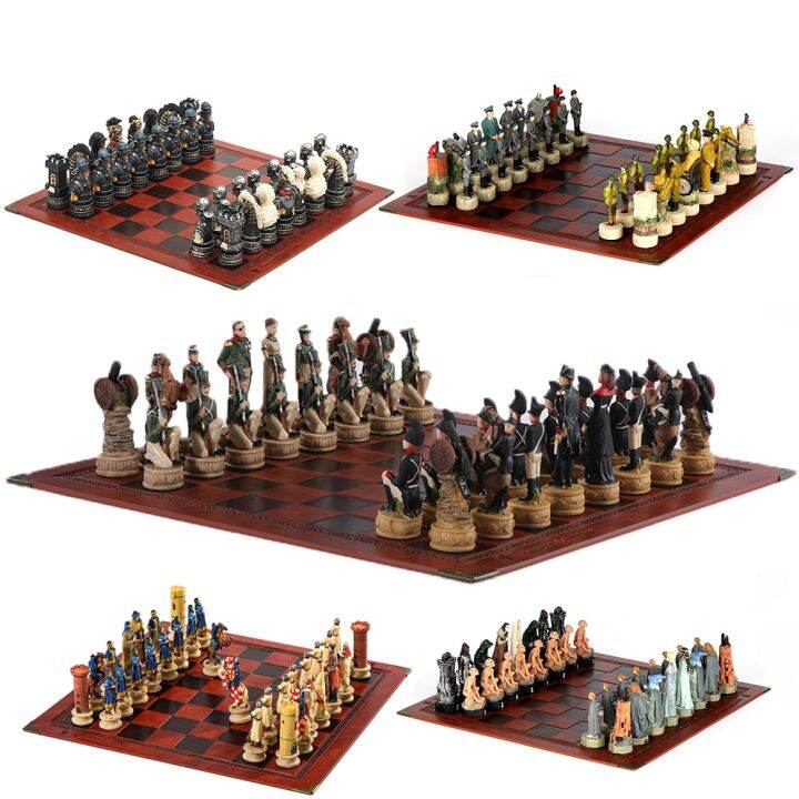 Napoleonic Wars Themed Chess Set With 32 Figures 3D Painted Chess