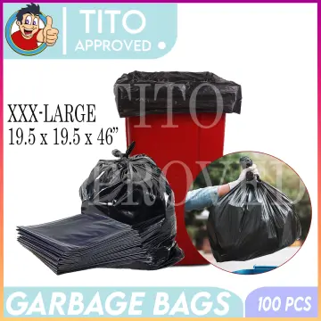 100pcs Trash Bags Strong Garbage Bags, Bathroom Trash Can Bin