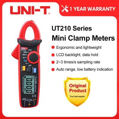 UNI-T Digital Clamp Meter UT210E UT210D UT210A UT210B AC แรงดันไฟฟ้า Mini Clamp Multimeter True RMS VFC Capacitance Test Auto Range