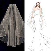 【CW】 NZUK Bridal Fingertip Veil Veils Soft Tier with Comb