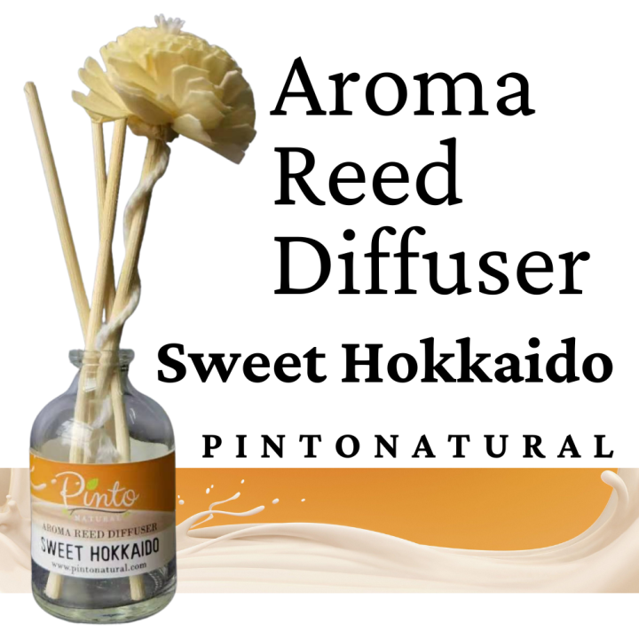 pinto-natural-aromatic-reed-diffuser-ก้านไม้หอมปรับอากาศ-กลิ่นสวีทฮอกไกโด-sweet-hokkaido-ขนาด-50ml-และ-100ml