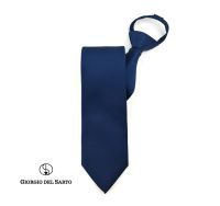 Giorgio Del Sarto Adults Zipper Tie-T Navy Blue ไทซิป เนคไทสำเร็จรูปสีกรม น้ำเงิน