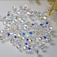 5328 3mm 4MM 6mm 8mm 10mm clear crystal AB color crystal bicone bead For jewelry beading accessories half ab Diy H205