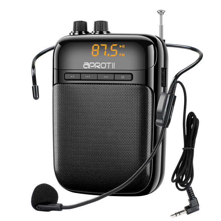 Portable 12W FM Recording Voice Amplifier Teacher Microphone Speaker