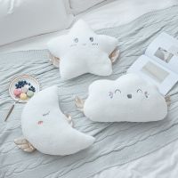 Ins Hot New Plush Sky Pillows Smile Moon Cloud Star White Cushion High Quality Room Bed Decoration Sweet Gift for Kids and Girls