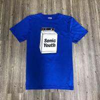 เสื้อยืดผ้าฝ้าย เสื้อเชิ้ต Sonic youth Blue Music Band  6FOV