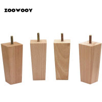 4pcs Square Tapered Angle Wood Legs Furniture Sofa Legs Bed Table Chair Replacement Feet Slope Feet，home furniture accessories