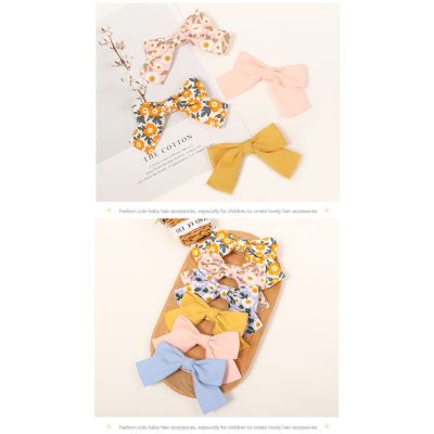 ✿NEW ITEM✿ Baby Girl Hair accessory Floral Bow Hair Clip Set Cute Sweet Color Hairpin Exquisitee Barrette Accessories